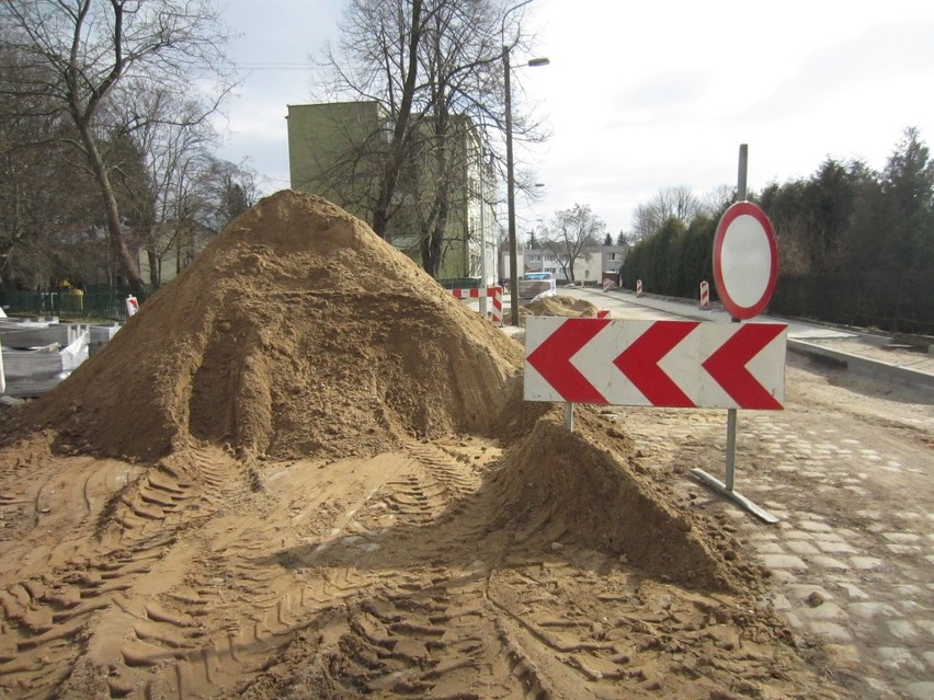 Remonty ulic w Koszalinie.