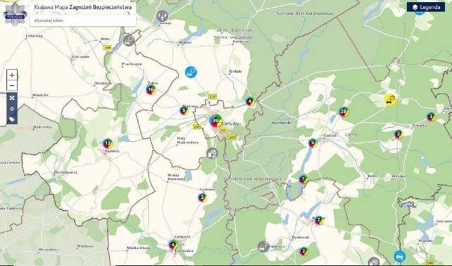 Krajowa Mapa Zagrożeń Bezpieczeństwa jest coraz popularniejszym narzędziem służącym do wymiany informacji mieszkańców powiatu tucholskiego z policją