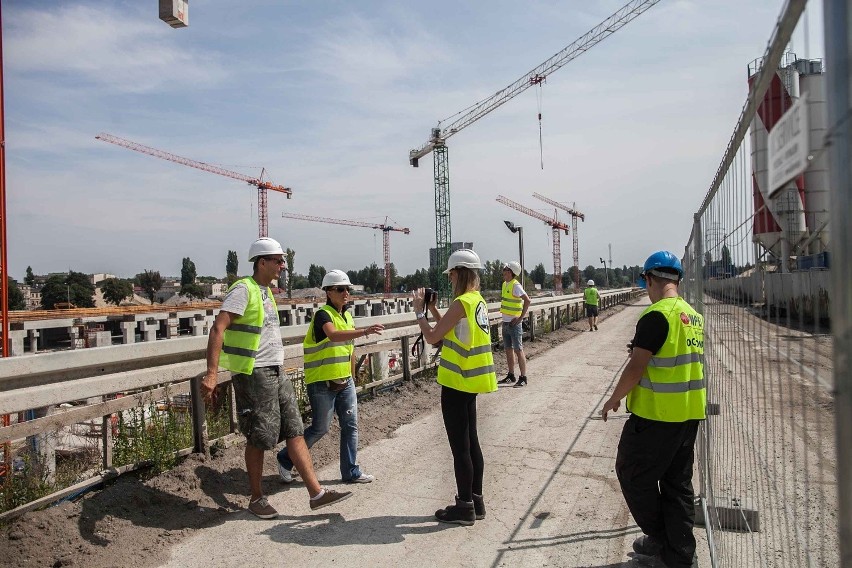 Urodziny Łodzi 2014. Mieszkańcy miasta zwiedzali budowę dworca Łódź Fabryczna [ZDJĘCIA+FILM]