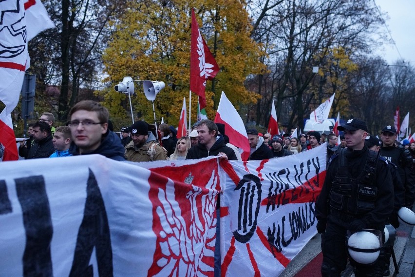 Kraków. IV Marsz Wolnej Polski w Święto Niepodległości