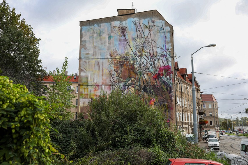 "Kwietny" mural na Golęcinie
