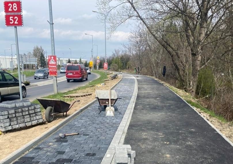 Budowa ścieżek rowerowych w Wadowicach