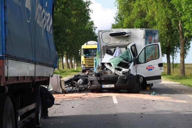 Wypadek na drodze Morawica - Pińczów