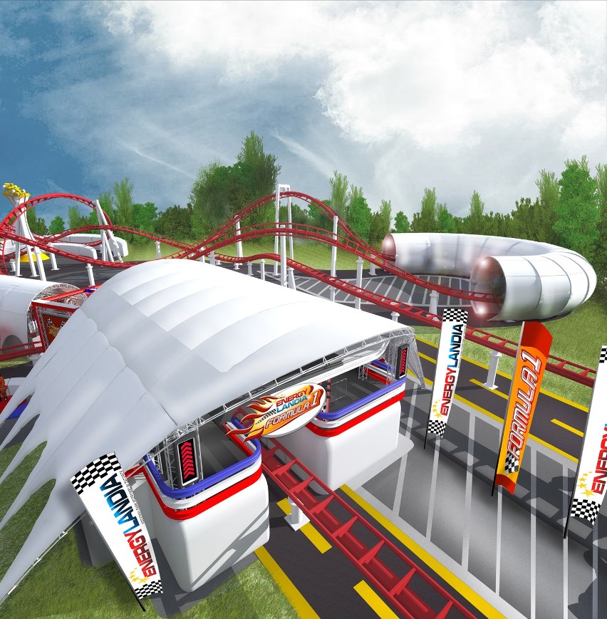 Zator. Energylandia buduje roller coaster F1 [WIZUALIZACJE]