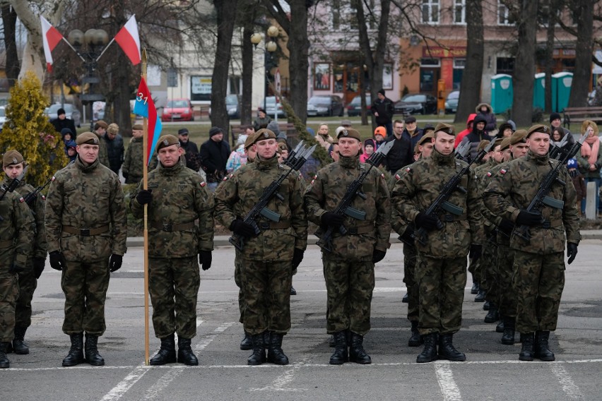 Przysięga wojskowa żołnierzy obrony terytorialnej w...