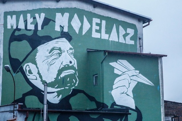 Mural z Antonim Macierewiczem w Gdańsku