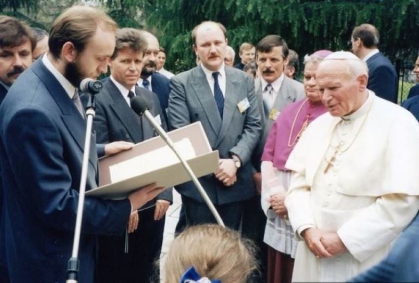 Św. Jan Paweł II odwiedził Bielsko-Białą 22 maja 1995 roku....