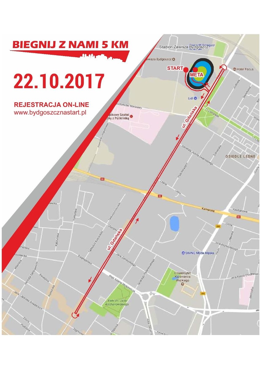 5. Półmaraton Bydgoski już 22.10.2017 [TRASA, UTRUDNIENIA, ZAPISY]