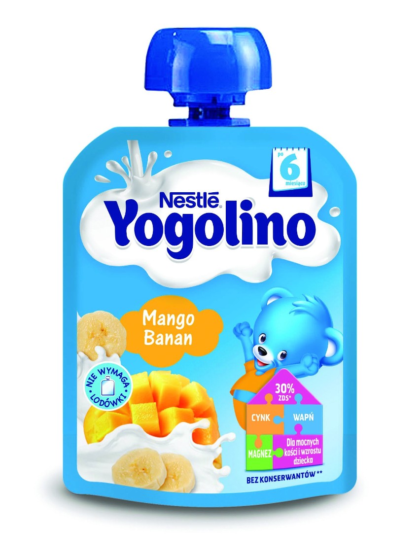 Nestlé Yogolino Mango Banan w tubce – Moc dla dziecka,...