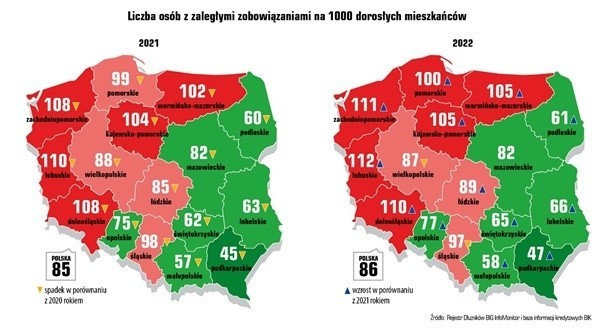 Dynamicznie rośnie zadłużenie mieszkańców woj. podlaskiego. Rekordzista ma do spłacenia ponad 11 mln zł. Raport InfoDług