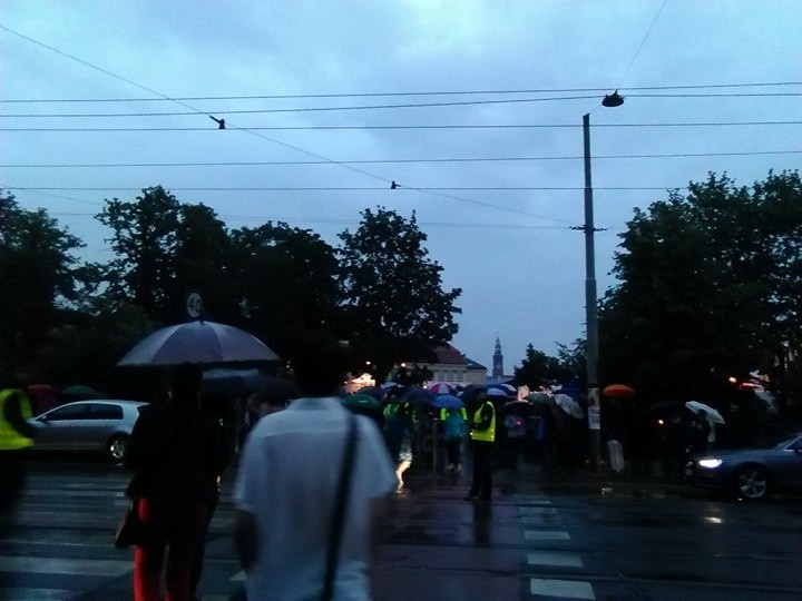 Protest w obronie sądów