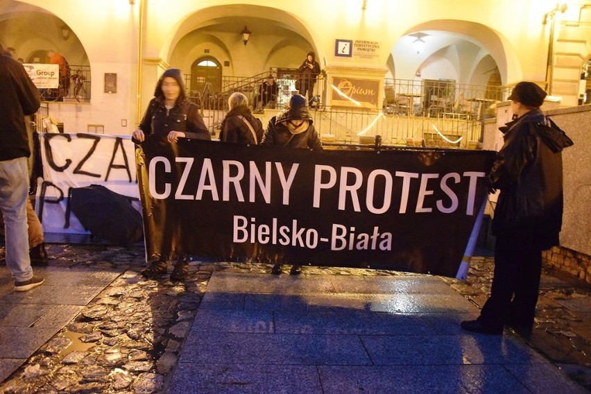 Czarny protest 2017 w Bielsku-Białej
