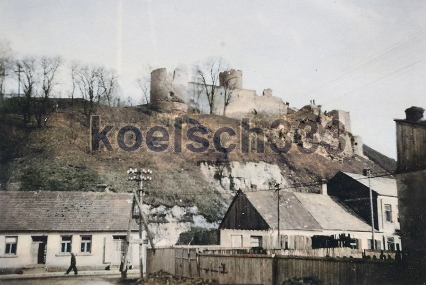 1940 rok, zamek biskupi w Iłży od strony ulicy Podzamcze
