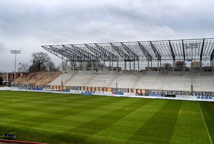 Stadion Pogoni Szczecin - stan na 20 marca 2020.