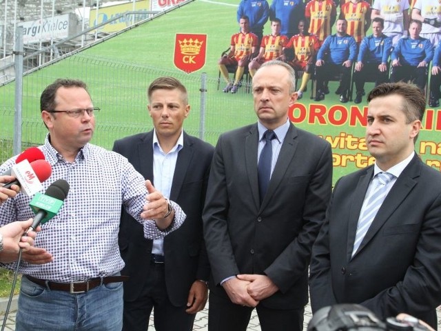 Od lewej: Andrzej Szejna, Marcin Chłodnicki, Krzysztof Adamczyk i Kamil Suchański.