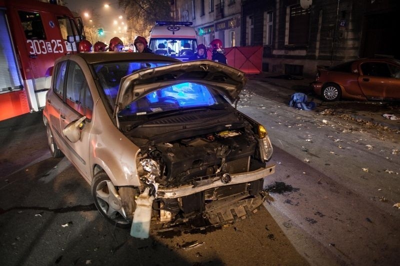 Wypadek na ul. Żeromskiego w Łodzi. Pijany kierowca zabił kobietę i dziecko! [ZDJĘCIA, FILM]