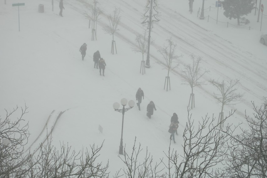 Zamiecie w województwie podlaskim 15 stycznia 2019. Centrum...