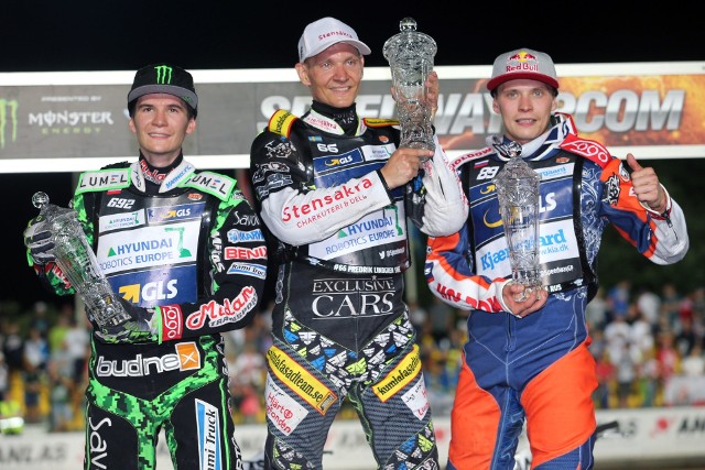 Od lewej: Patryk Dudek, Fredrik Lindgren, Emil Sajfutdinow