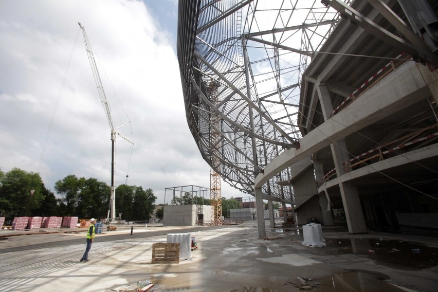 Stadion Górnika Zabrze: Praca na budowie wre! [ZDJĘCIA i WIDEO]