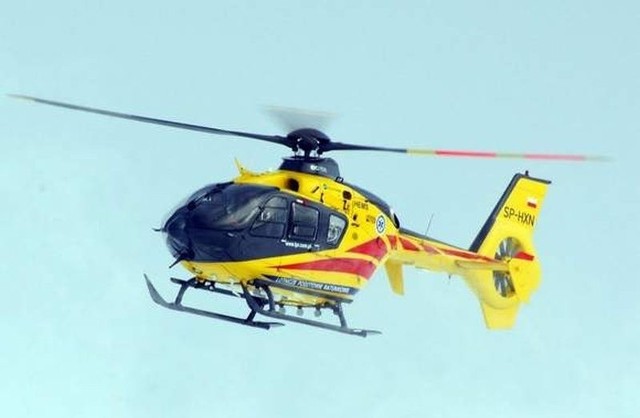 9-letni chłopiec został przetransportowany helikopterem do Szpitala w Suwałkach