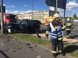 Wypadek na ul. Głogowskiej w Opolu. Dwie osoby ranne