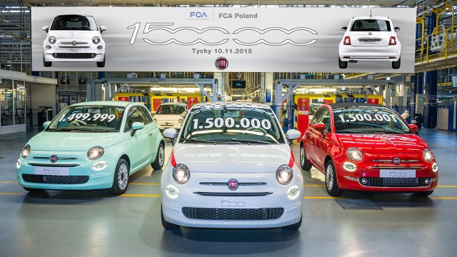 10 listopada z linii produkcyjnej tyskiej fabryki FCA zjechała „pięcsetka” o numerze 1.500.000 w wersji pop koloru białego (bianco gelato), z silnikiem 1,2 l o mocy 69 km.