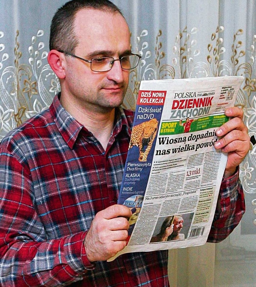 Tomasz Zając ma 39 lat i nadal czyta naszą gazetę