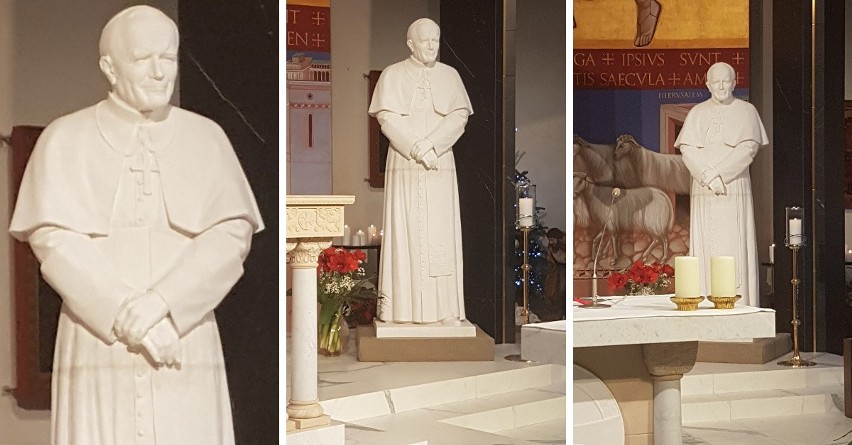 W kościele na Warszewie stanie naprawdę udany pomnik papieża Jana Pawła II [ZDJĘCIA]
