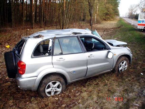 Kierowca terenówki trafił do szpitala