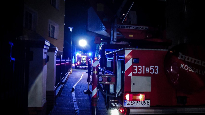 Pożar pensjonatu w Mielnie. Z budynku ewakuowano gości 