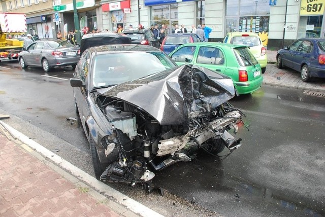 Kierowca BMW miał wypadek w Sosnowcu na 3 Maja