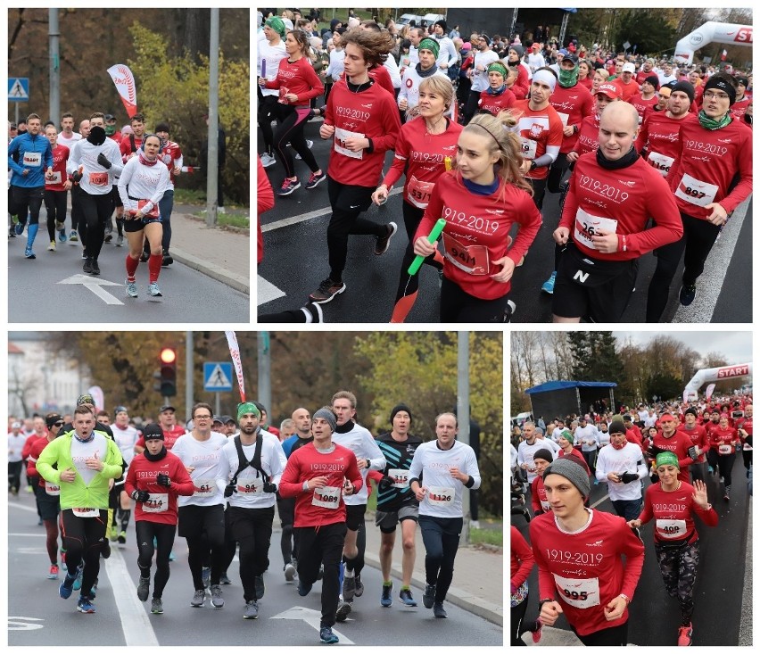 Białystok. Bieg dla Niepodległej 11 listopada 2019. 1500 biegaczy przebiegło 10 km w 101 rocznicę odzyskania niepodległości [ZDJĘCIA]