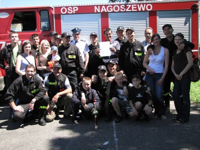 Strażacy z Nagoszewa wykazali się największą sprawnością z pośród 15 jednostek OSP z całej gminy.