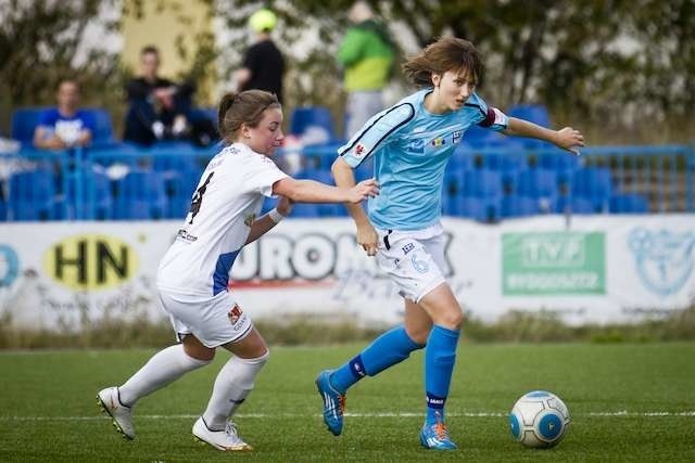 Anna Lewandowska grała w ataku, ale też nie miała okazji do zdobycia bramki