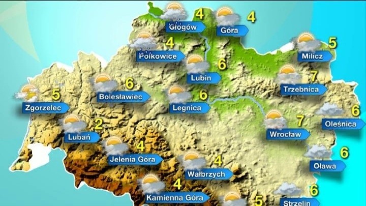 Styczeń 2014 - prognoza pogody dla Wrocławia i Dolnego...