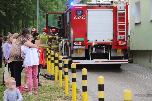 Pożar wybuchł w wieżowcu przy Alei Konstytucji 3 Maja w Gorzowie Wlkp.