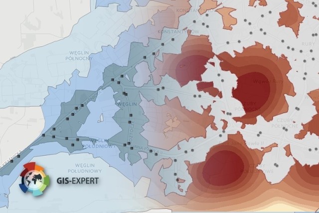 Mapa dostępności przystanków