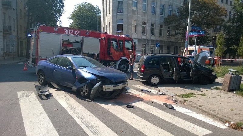 Wypadek na ul. Więckowskiego. Dwie osoby poszkodowane