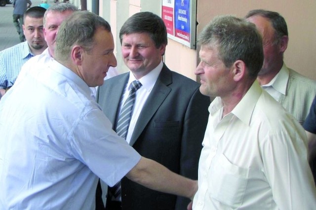 J. Laskowski (z prawej) pojawił się ostatnio na spotkaniu z Jackiem Kurskim. Czy oznacza to, że w wyborach będzie szukał poparcia Solidarnej Polski?