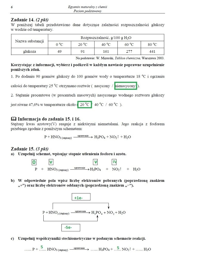 MATURA 2013 z CKE. Chemia - poziom podstawowy i rozszerzony [ARKUSZE, ODPOWIEDZI]