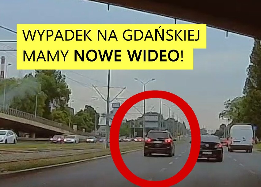 Wypadek na ul. Gdańskiej w Szczecinie. Jak do tego doszło? Ten film sporo wyjaśnia [WIDEO]