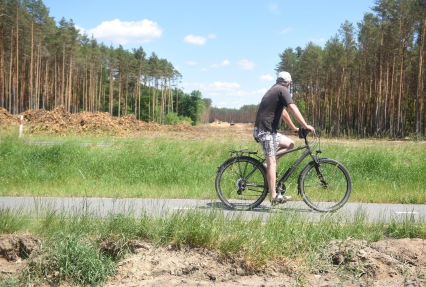 Teren budowy południowej obwodnicy Zielonej Góry