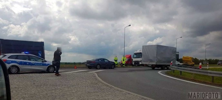 Kolizja w rejonie Rogowa Opolskiego.