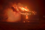 Pożar w Wólce Łukowskiej. Spalił się drewniany budynek mieszkalny. 24.04.2022