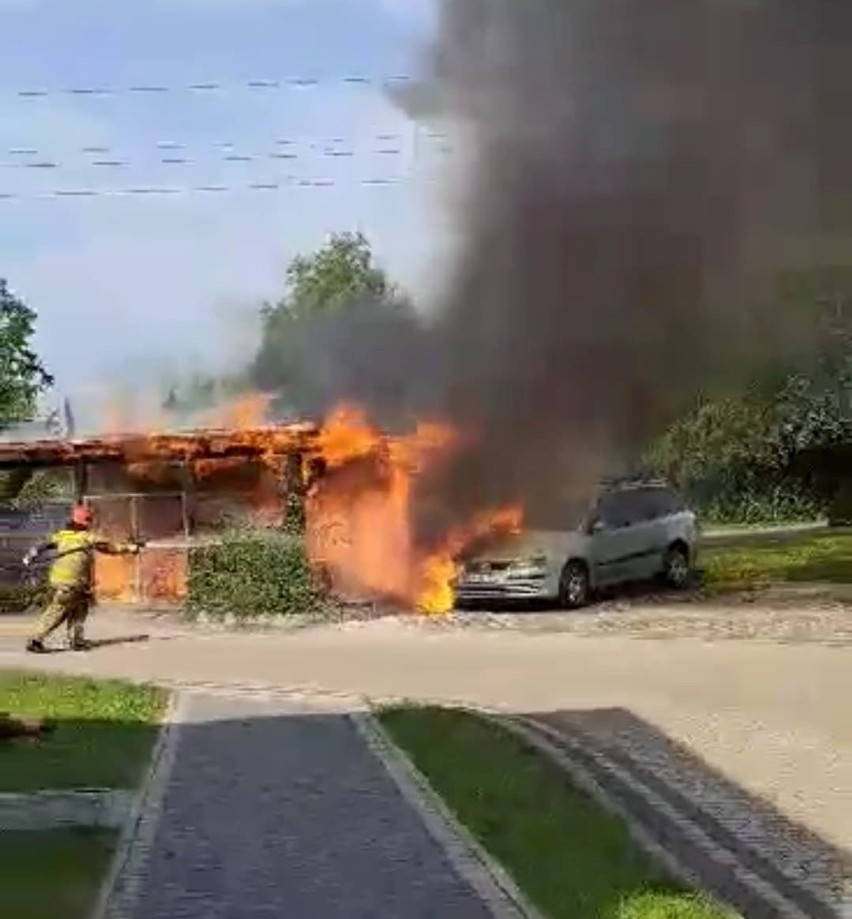 Na miejscu oprócz straży pożarnej interweniowała także...