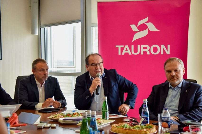 Konferencja prasowa Tauronu w Katowicach