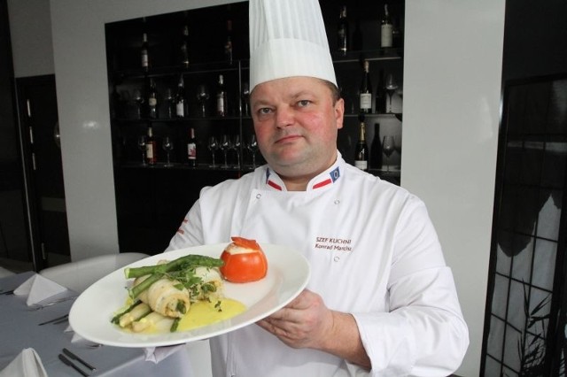 - Sola ze szparagami to smaczne danie na najbliższe dni - mówi Konrad Marcisz, szef kuchni hotelu Grafit.