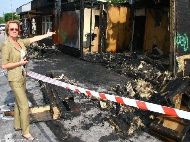 Małgorzata Gęsikowska jest załamana kolejnym pożarem na targu na osiedlu Leśnym