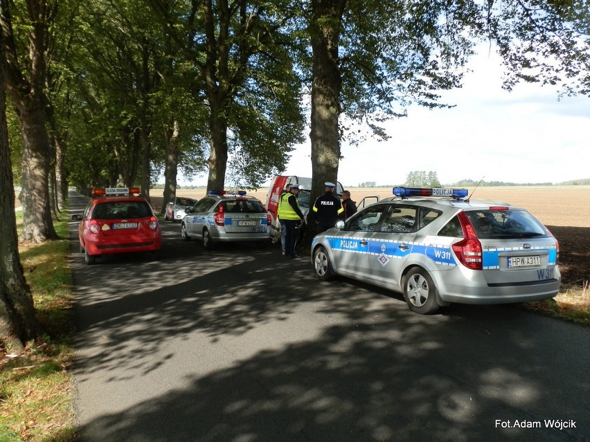 Wypadek koło Białogardu.