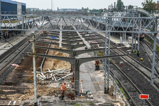 Remont peronu 5 na dworcu PKP Poznań